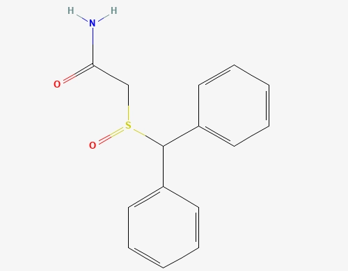 Chemical formula of modafinil
